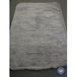 A hand tufted rug, shaggy grey, 160 cm x 230 cm, rrp £513.