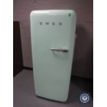 A SMEG American style fridge (mint green) CONDITION REPORT: The fridge was been
