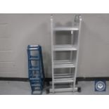 A multi function ladder and a pair of car ramps