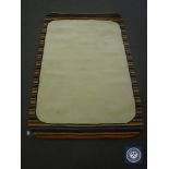 A hand tufted rug, striped border cream mix, 120 cm x 180 cm, rrp £297.