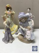 Four figurines to include Royal Doulton Flowers of Love HN3719,