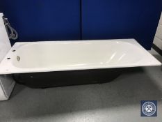 A cast iron enamelled bath CONDITION REPORT: This is 169cm long, 69.