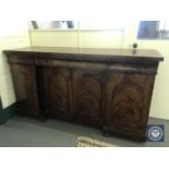 A Victorian pedestal sideboard,