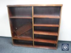 Early 20th century mahogany open shelves