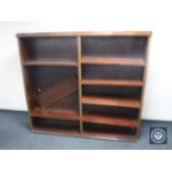 Early 20th century mahogany open shelves