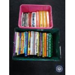Two boxes of annuals, antique price guides,