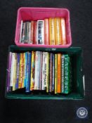 Two boxes of annuals, antique price guides,