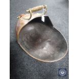 A Victorian copper coal scuttle