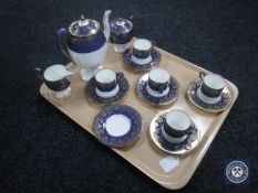 A fourteen-piece Wedgwood coffee set CONDITION REPORT: Slight wear to gilding but