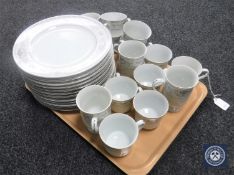 A tray containing a Japanese Diana tea and dinner service