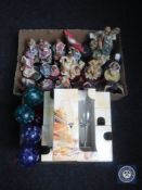 Two boxes of contemporary figures, Shakespeare figures,