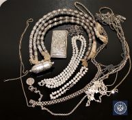 A group of Eastern and other silver jewellery