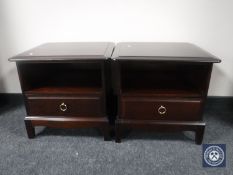 A pair of Stag Minstrel beside stands