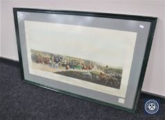 A framed colour lithographic print,