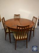 A six-piece 20th century G Plan teak dining room suite