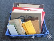 A basket of 20th century postcards albums - trains,