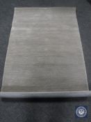 A hand tufted lurex plain grey rug, 120 cm x 180 cm, rrp £357.