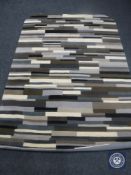 A hand tufted random stripes beige mix rug, 160 cm x 230 cm, rrp £513.