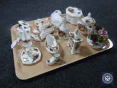 Fifteen pieces of Royal Albert Old Country Roses cabinet china