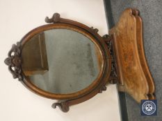 An early Victorian mahogany dressing table mirror, width 73 cm.