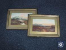 Two gilt framed early 20th century oils,