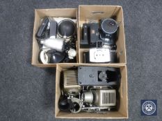 Three boxes of projectors,