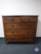 A Victorian mahogany five-drawer chest