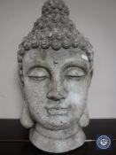 A contemporary Buddha head