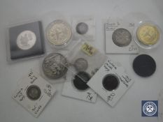 A box of Georgian and later coins