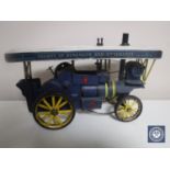 A tin model of a traction engine