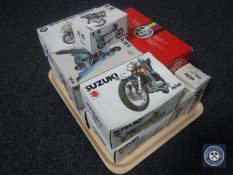 Ten boxed Polistil models of motorbikes