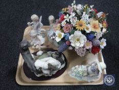 A tray of Thomas Kinkaid fifty states flower bouquet,
