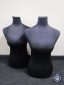 Six mannequin torsos