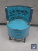 An oil drum tub chair