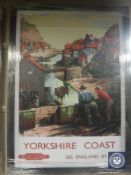 A railway advertising picture, 78cm by 107cm,
