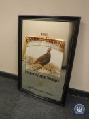 An advertising mirror, Famous Grouse,