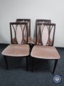 Four late 20th century dining chairs