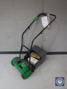 A G Tech electric lawn mower with battery charger and isolator