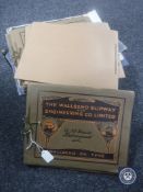 An archive of Wallsend Slipway items, large drawing register etc.