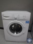 A Beko slim line washing machine