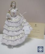 A Royal Worcester limited edition figure, Belle of the Ball, number 1398/12500,