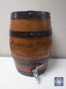 A Cadoza Sherry barrel by Stowells of Chelsea