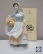 A Royal Worcester Pastoral Collection limited edition figure, Baker's Wife, number 855/5000,