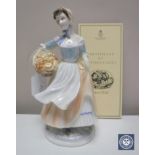 A Royal Worcester Pastoral Collection limited edition figure, Baker's Wife, number 855/5000,