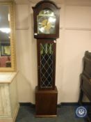 A reproduction mahogany Tempus Fugit regulator clock,