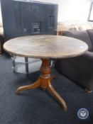 A Victorian tilt top breakfast table with associated top