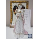 A Coalport The Femmes Fetales Collection limited edition figure, Empress Josephine, number 1480/12,