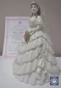 A Coalport Royal Brides Collection limited edition figure, Princess Alexander, number 2911/7500,