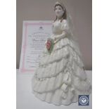 A Coalport Royal Brides Collection limited edition figure, Princess Alexander, number 2911/7500,