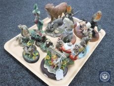 A tray of animal and wildlife figures; Country Artists,